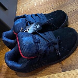 Kids DC Black and Red Athletic Shoes